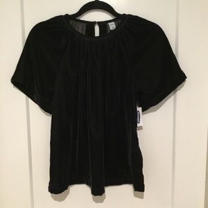 NWT velvet blouse